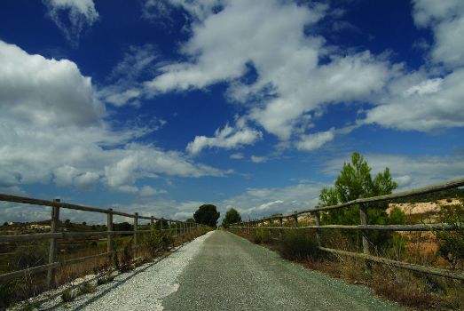 Vistas del camino al llegar al punto kilométrico 10