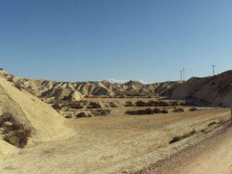 Paisaje característico de los badlands