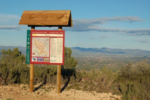 Panel y vistas panorámicas desde el Camino Natural