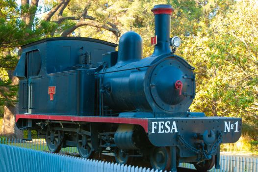 Detalle de locomotora FESA Nº 1