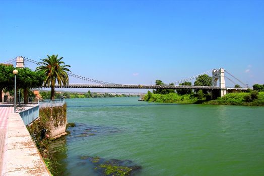 Amposta suspension bridge