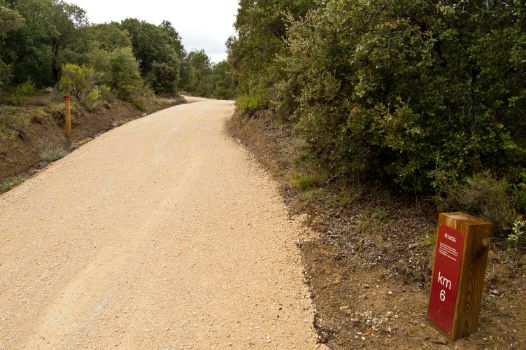 Hito kilométrico en Camino Natural