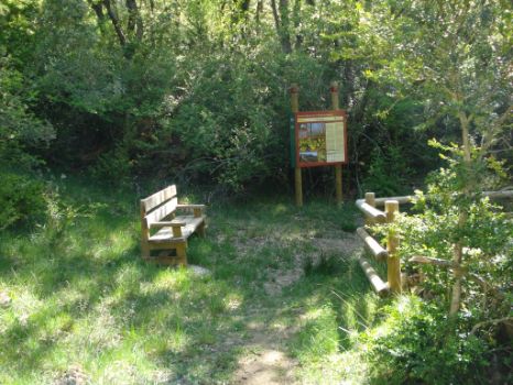 Área de descanso en la zona del Cachicar