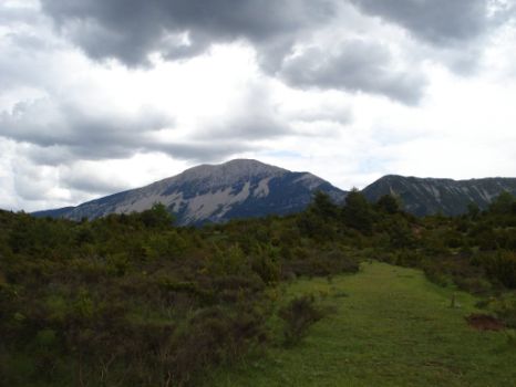 Vista del Tozal de Guara desde la zona de la Pardina de Orlato