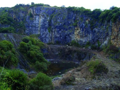 Cantera en la localidad de Gallarta