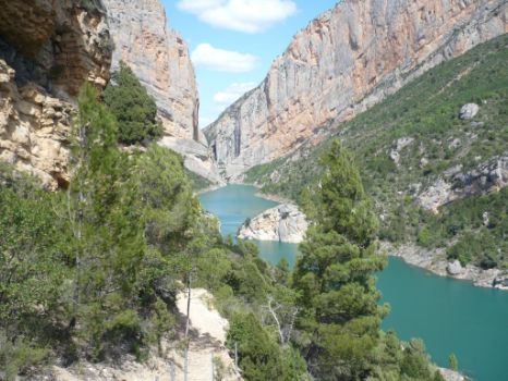 Vistas del Congost de Siegué y el Congost del Mont-rebei