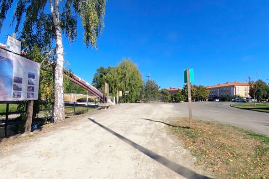 Final del camino, junto al río Oja