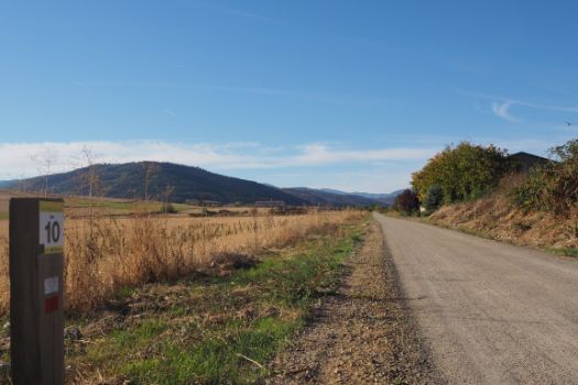 Aspecto del camino en las inmediaciones del hito kilométrico 10
