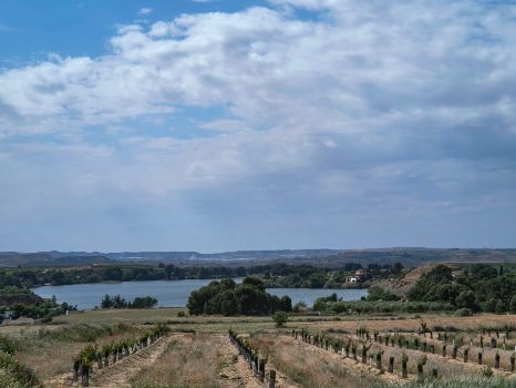 View of the Utxesa reservoir from the Carrassumada hermitage
