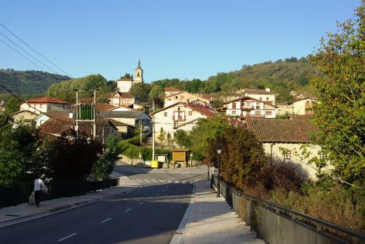 Izarra, capital del municipio de Urkabustaiz, final de etapa.