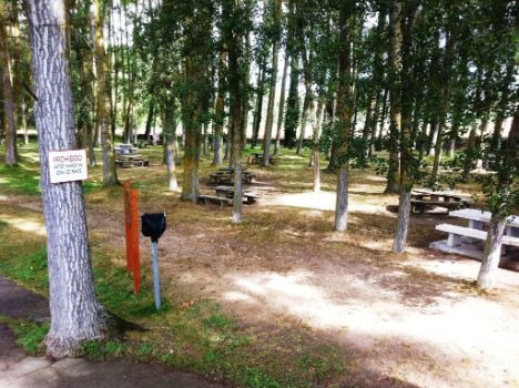 Área de descanso a orillas del río Omecillo, en Espejo