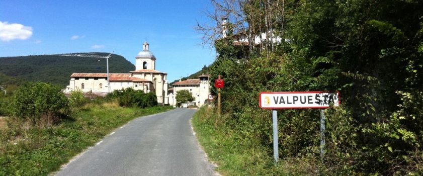 Llegada a Valpuesta, en territorio Burgalés
