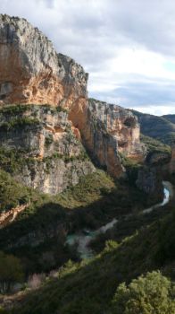 The river Vero upstream from the bridge of Villacantal 