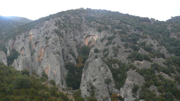 Limestone formation called Las Palomeras 
