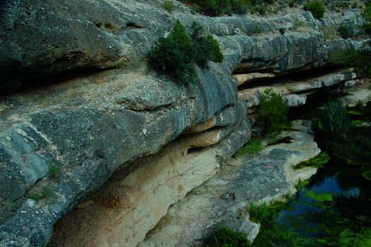 Tablas calizas del cañón del río Canaletas