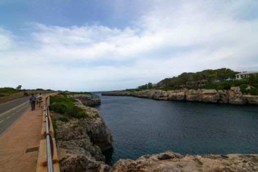 Paseo marítimo justo tras subir desde Cala en Blanes