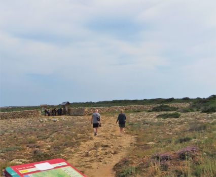 Information boards at the start of Stage 12