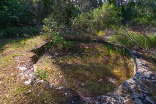 Remains of an old lime kiln