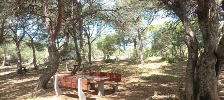 Zona de descanso de Es Canutells