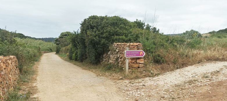 Path to the early Christian Basilica des Cap des Port