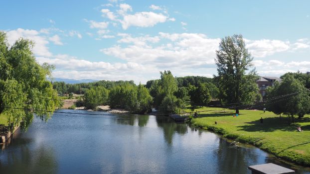 Playa fluvial de Cacabelos
