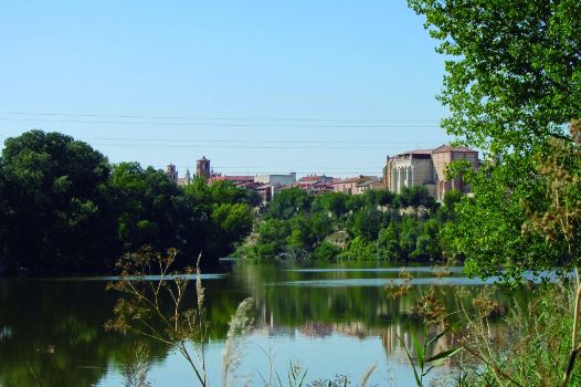 Vista de Tordesillas desde el sendero
