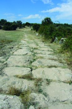 Tramo de la calzada romana de Miranda
