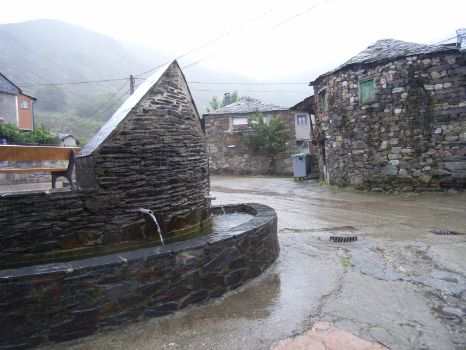 Fountain at the square of Burbia