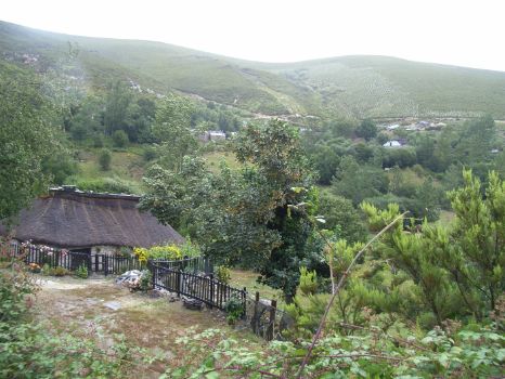 The cottage and the upper part of Regueiral