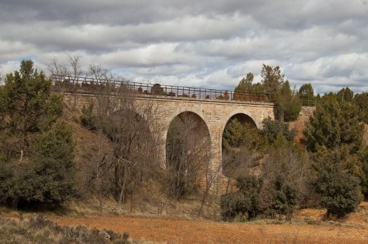 Viaducto en la etapa Albentosa – Barracas