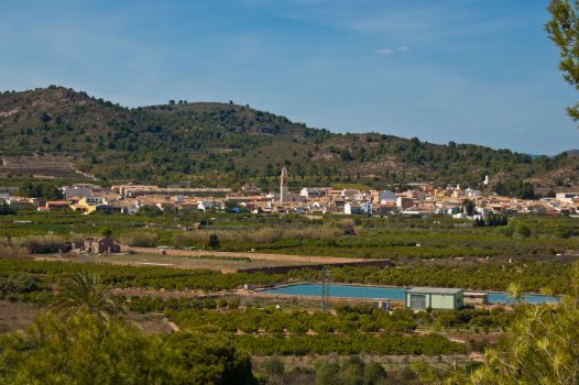 Panoramic view of Algimia de Alfara