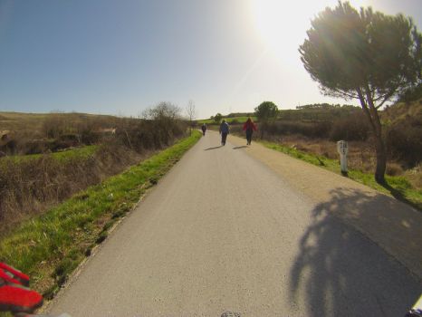 Antigua señalización ferroviaria en Camino Natural