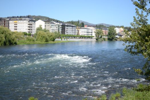 El río Sil a su paso por O Barco