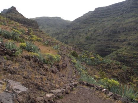 Barranco de Argaga, desde el collado del Cerrillal
