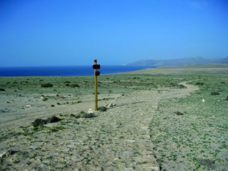 Vistas del camino a pocos kilómetros del inicio de etapa