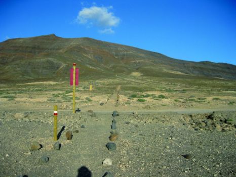 Cruce con la carretera que va a la Punta de Jandía