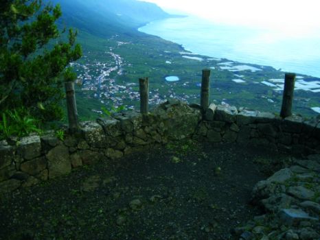 El Miradero, con magníficas vistas al Valle de El Golfo