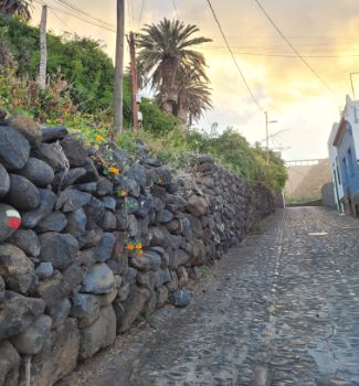 Recorrido del Camino Natural por las calles de San Andrés .