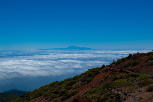Panorámica del Teide desde el Camino Natural de La Palma