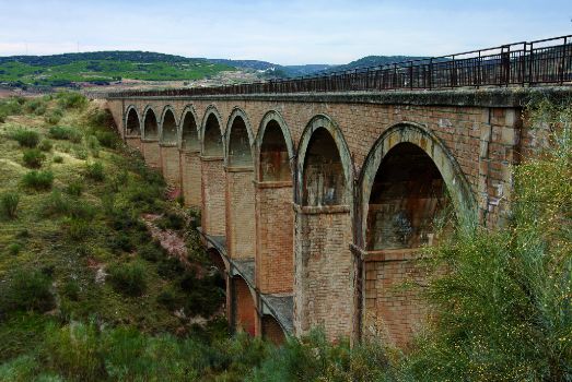 Uno de los viaductos en el último tramo del Camino