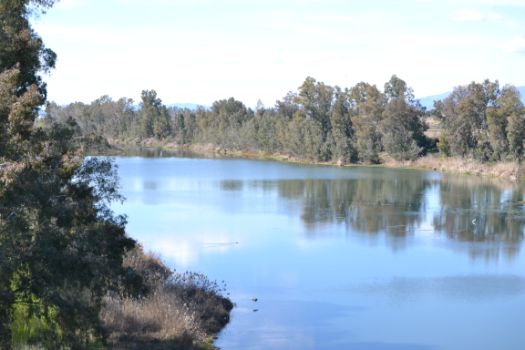 En este tramo, el camino se acerca al río Guadiana