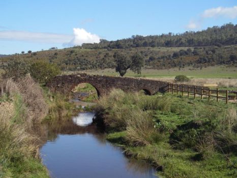 Puente de Carrasco visto desde el camino