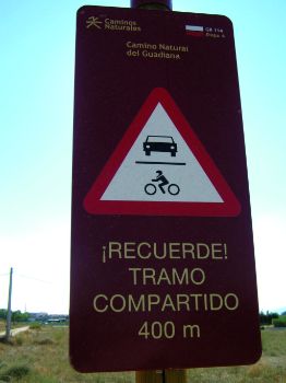 Señalización de tramo compartido