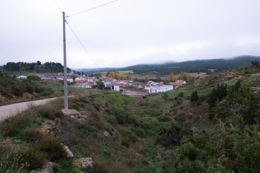 Vistas de Valdeganga de Cuenca antes de descender hacia el pueblo