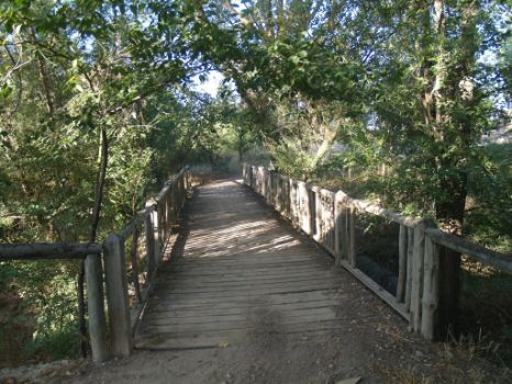 Puente de madera en Villamanrique de Tajo