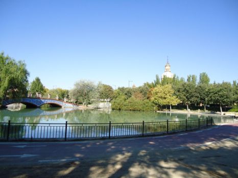 Vista hacia la plaza de toros de Talavera de la Reina