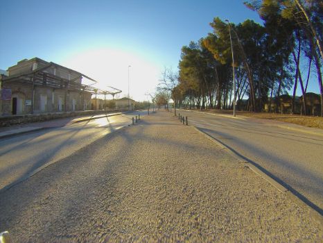 Antigua estación de Martos en 2025