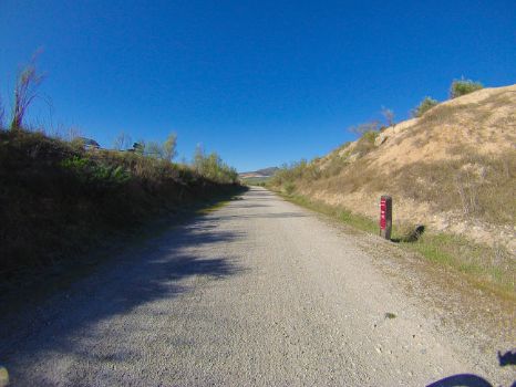 Punto kilométrico 59 junto a mirador de la Laguna del Salobral