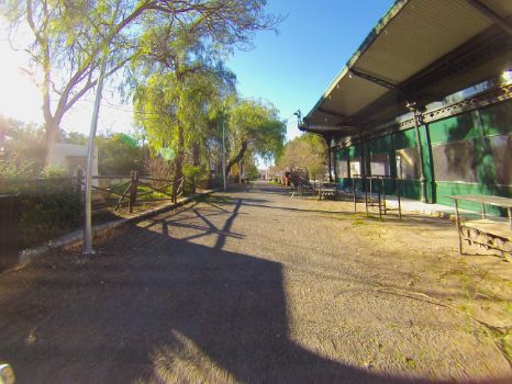 Antigua estación de Luque en 2025