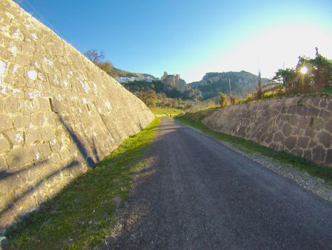 Imagen subjetiva de Zuheros y su castillo
